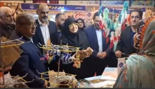 بازدید وزیر علوم به همراه رئیس دانشگاه ملی مهارت و مسئولین کشوری از غرفه دانشگاه ملی مهارت واحد استانی سیستان و بلوچستان  14