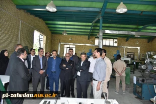 بازدید ریاست دانشگاه ملی مهارت، هیئت همراه و دکتر معظمی، عضو هیئت امنای دانشگاه از آموزشکده پسران گلپایگان 3