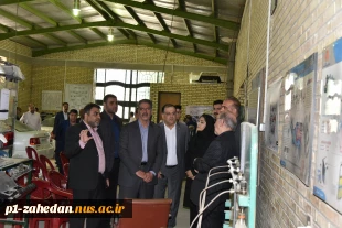 بازدید ریاست دانشگاه ملی مهارت، هیئت همراه و دکتر معظمی، عضو هیئت امنای دانشگاه از آموزشکده پسران گلپایگان 5