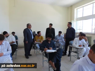 بازدید رییس دانشگاه ملی مهارت واحد استانی سیستان و بلوچستان و هیئت همراه از از حوزه های امتحانی آموزشکده های شهرستان زاهدان 6