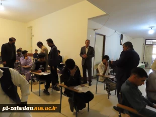 بازدیدمعاون توسعه مدیریت ومنابع استاندار سیستان وبلوچستان به همراه ریاست دانشگاه ملی مهارت واحد استان از روند برگزاری امتحانات ساعت 8 صبح  یکم تیرماه 1404حوزه‌های امتحانی پایان ترم دانشجویان دانشگاه ملی مهارت واحد استان سیستان وبلوچستان  7