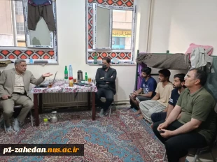 حضور معاون آموزشی، پژوهشی و فناوری آموزشکده پسران شماره 1 زاهدان(شهید باهنر) واحد استانی سیستان وبلوچستان بهمراه مسئول مرکز مشاوره  در ایام امتحانات در بین دانشجویان
 2
