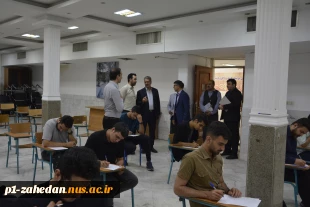 بازدید سرزده ریاست دانشگاه ملی مهارت از حوزه امتحانات پایان ترم دانشکده شهید منتظری مشهد 3